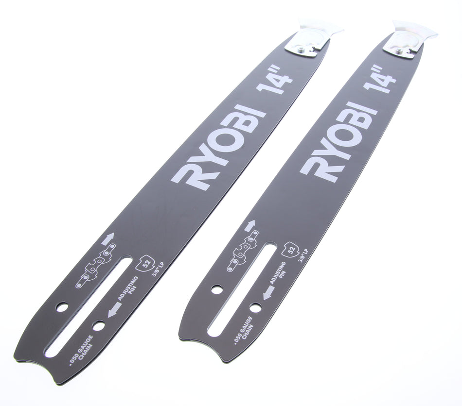 2-Pack Genuine OEM Ryobi 311752001 14" Bar for RY3714 37cc Chainsaw